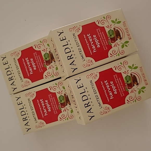 Yardley Limited Edition Harvest Apple Soap Bars NIB 4x - Picture 10 of 11